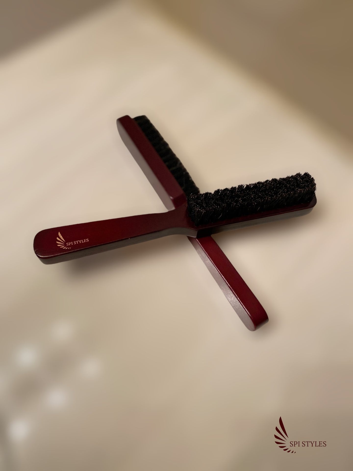 Wooden Fade Barber Brush - SPI Styles